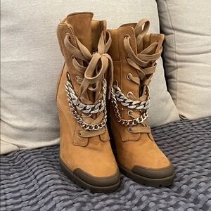 Karl Lagerfeld Tan Women Boots